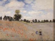 Claude Monet Poppy Field near Argenteuil oil painting reproduction